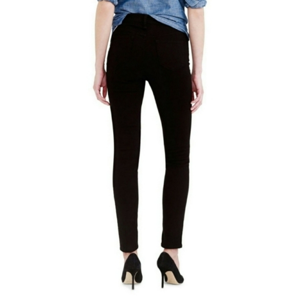 { J.Crew } High Rise Skinny Jeans. Premium Black Stretch Denim. Size 24 - Picture 3 of 8